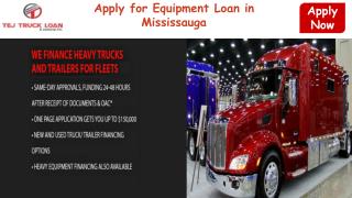 Apply for Equipment Loan in Mississauga