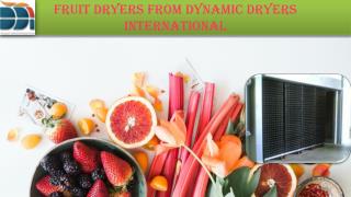 Fruit dryers from dynamic dryers international