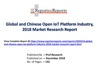 Global Open IoT Platform Industry with a focus on the Chinese Market