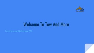 Towing near Baltimore MD | towingbaltimoremd