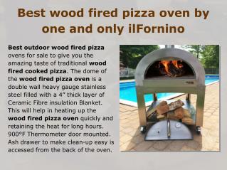 Best Wood Fired Pizza Ovens by ilFornino