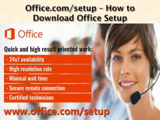 office.com/setup - Download Microsoft Office Setup