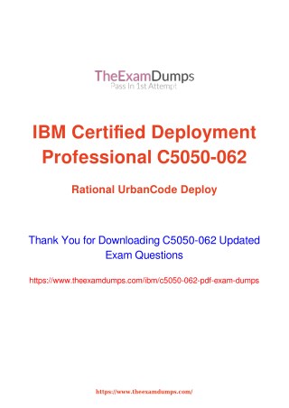 IBM C5050-062 Practice Questions [2019 Updated]