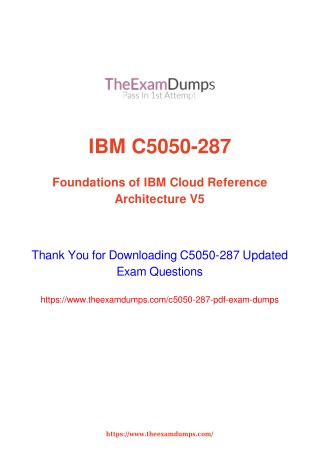 IBM C5050-287 Practice Questions [2019 Updated]