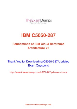 IBM C5050-287 Practice Questions [2019 Updated]