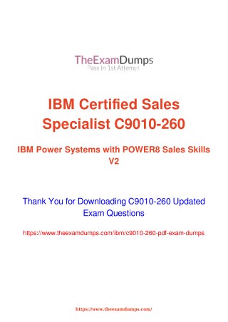 IBM C9010-260 Practice Questions [2019 Updated]