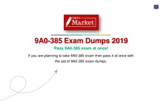 9A0-385 Mock Test - It's Easy to Pass If You Do It Smart