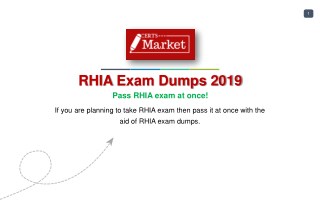 RHIA Mock Exam? It's Easy to Pass If You Do It Smart