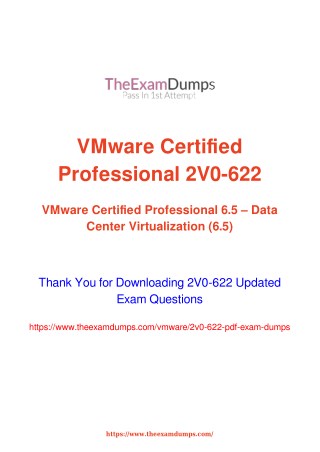 VMware VCP6.5-DCV 2V0-622 Practice Questions [2019 Updated]