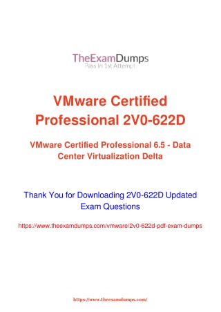 VMware VCP6.5 -DCV-Delta 2V0-622D Practice Questions [2019 Updated]