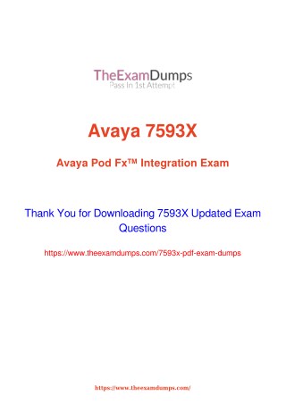 Avaya 7593X Practice Questions [2019 Updated]