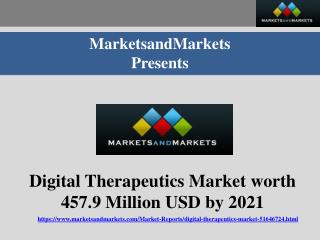 Digital Therapeutics Market by Application and Overview