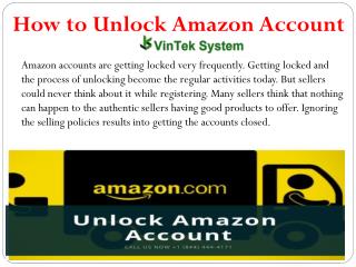 How to Unlock Amazon Account