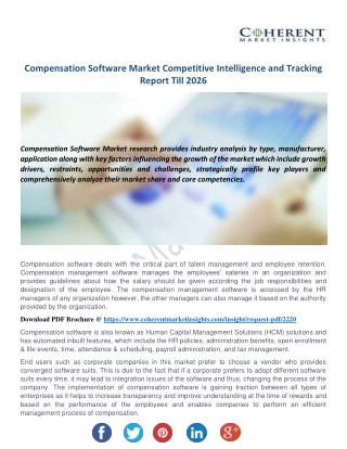 Compensation Software Market