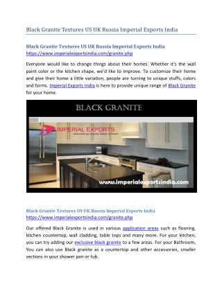 Black Granite Textures US UK Russia Imperial Exports India