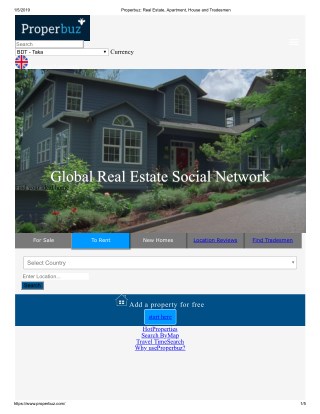 Properbuz: Real Estate, Apartment, House and Tradesmen