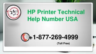 HP Printer Technical Help Number USA 1-877-269-4999