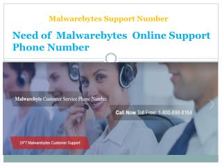 Malwarebytes Customer Service Phone Number 1-800-898-8164