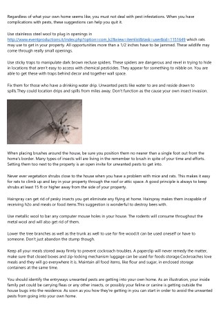 Simple Tricks For Coping With Your Insect Difficulty