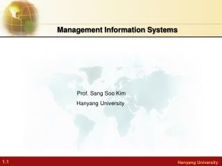 Prof. Sang Soo Kim Hanyang University