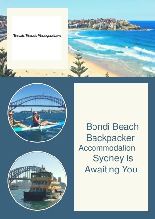 Bondi Beach Backpacker Accommodation Sydney is Awaiting You