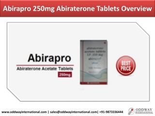 Abirapro 250 mg Abiraterone Tablets Price from India | Drugs Wholesale Supplier and Exporter