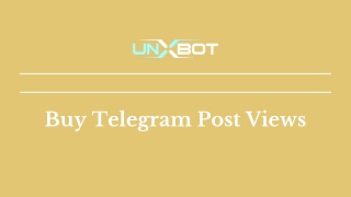 Buy Telegram Post Views