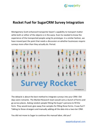 Rocket Fuel for SugarCRM Survey Integration