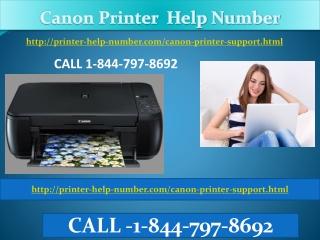 CANON PRINTER HELP NUMBER