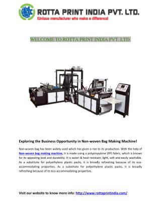 Non Woven Bag Making Machine