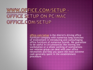Office.com/setup Office activation support