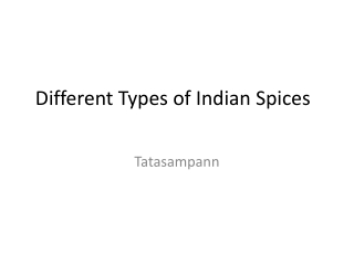 Indian Spice