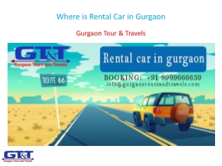 Where is Rental Car in Gurgaon