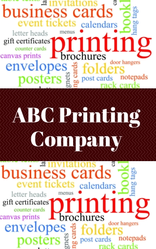 Get High Quality Printing For All Occasions