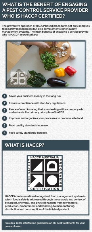 What Is The Benefit Of Engaging A Pest Control Service Provider Who Is HACCP Certified?