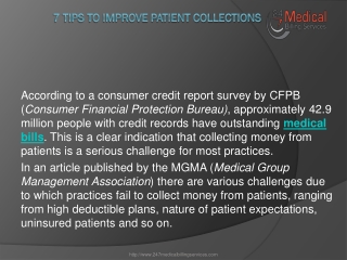 7 tips to improve patient collections