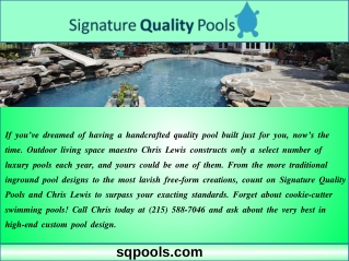 Custom Pools