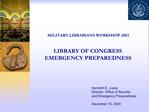 MILITARY LIBRARIANS WORKSHOP 2003