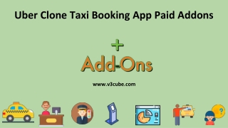 Uber Clone Taxi booking app Paid Addons