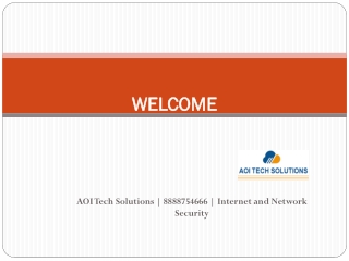 Network and Internet Security | AOI Tech Solutions | 8888754666