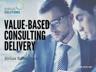 Sirius Solutions - Value Based Financial Consultation Provider