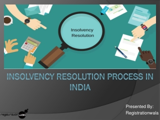 Insolvency Resolution Process under IBC