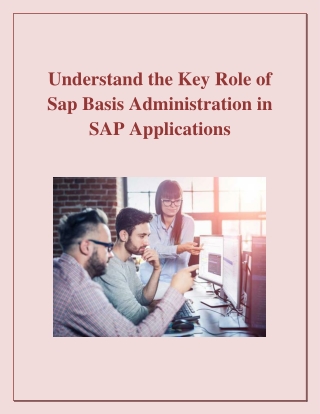 Understand the Key Role of Sap Basis Administration in SAP Applications