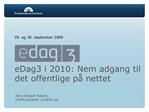 EDag3 i 2010: Nem adgang til det offentlige p nettet