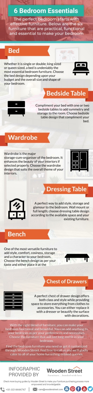 Different Types of Bedroom Essentails