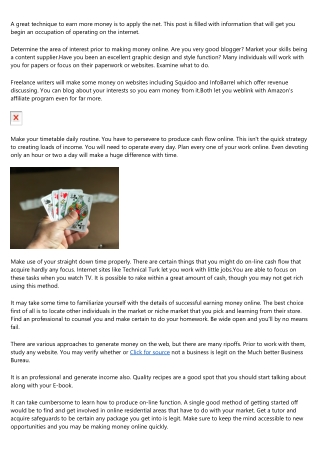 The Nuances Of Making Money Online