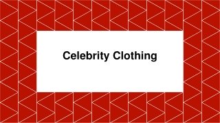 Celebrity clothing