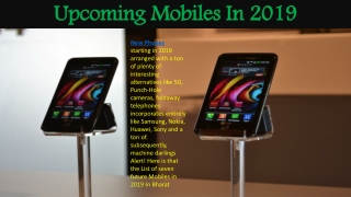 upcoming mobiles