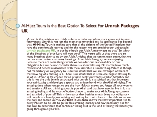 Umrah packages