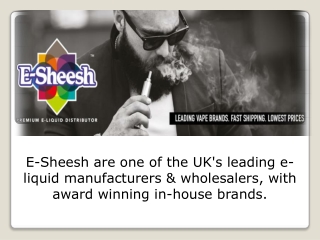 E-Sheesh | Online Vape Shop - Discounted E-Liquid Brands From Around The World